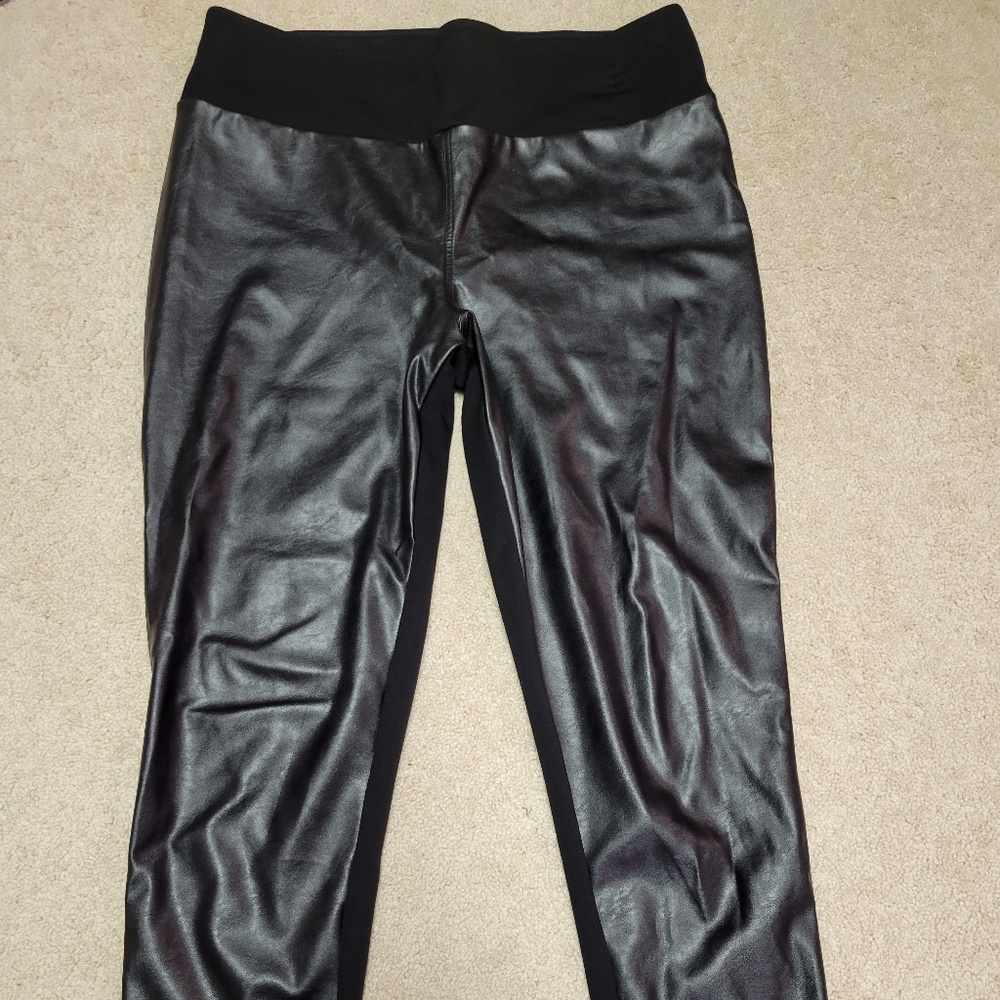 INC International ConceptsFaux Leather Front Skinny Pants, Size 18L